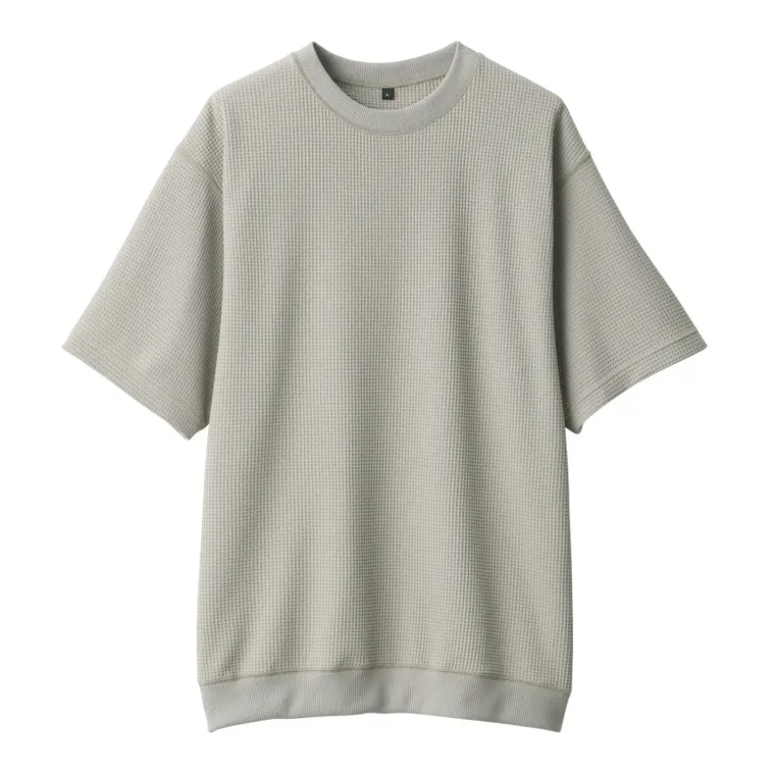 Men's UV Protection Quick Dry Waffle Short Sleeve T-Shirt