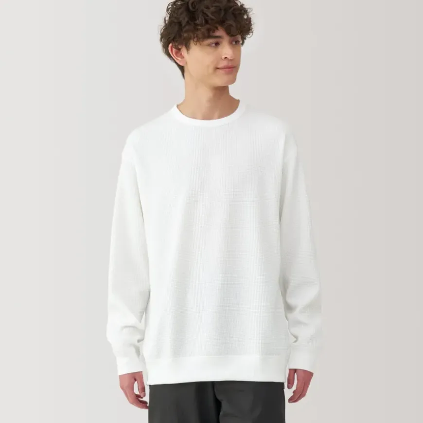 Men's UV Protection Quick Dry Waffle Long Sleeve T-Shirt