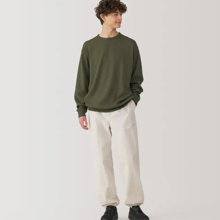Men's UV Protection Quick Dry Waffle Long Sleeve T-Shirt