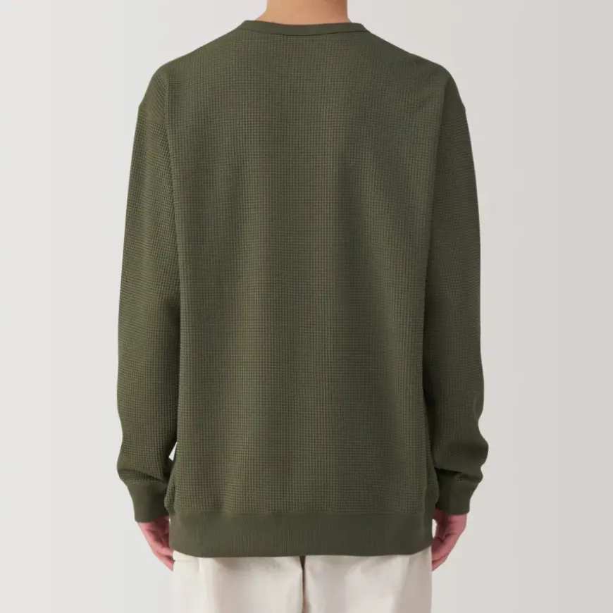 Men's UV Protection Quick Dry Waffle Long Sleeve T-Shirt