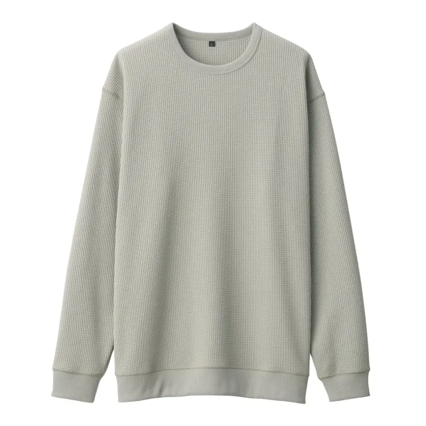 Men's UV Protection Quick Dry Waffle Long Sleeve T-Shirt