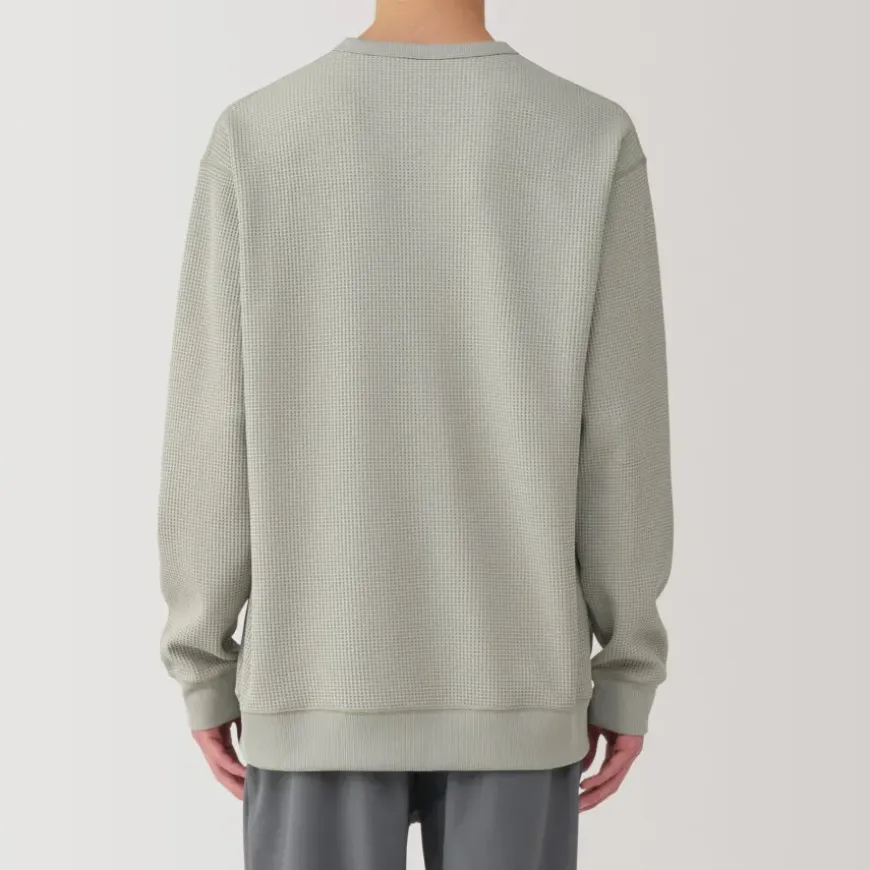 Men's UV Protection Quick Dry Waffle Long Sleeve T-Shirt