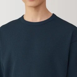 Men's UV Protection Quick Dry Waffle Long Sleeve T-Shirt