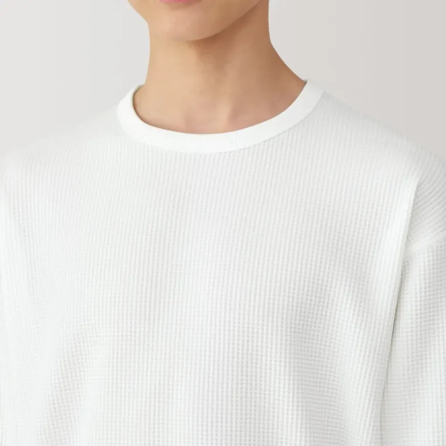Men's UV Protection Quick Dry Waffle Long Sleeve T-Shirt