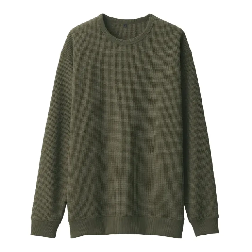 Men's UV Protection Quick Dry Waffle Long Sleeve T-Shirt