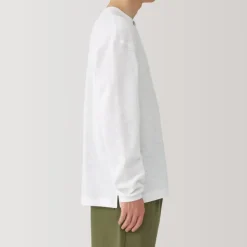 Men's Waffle Henley Neck Long Sleeve T-Shirt