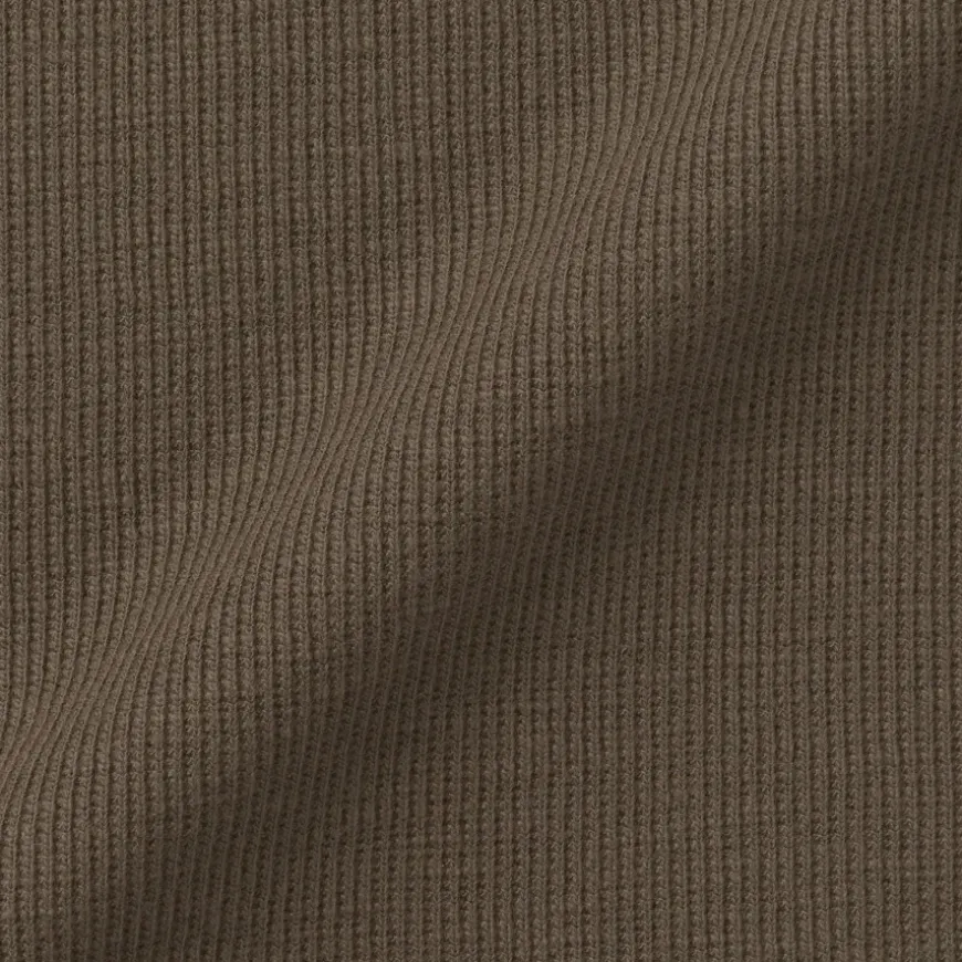 Men's Waffle Henley Neck Long Sleeve T-Shirt