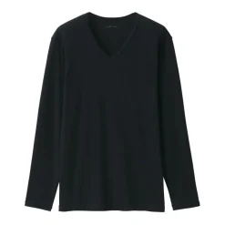 Men's Warm Cotton V-Neck Long Sleeve T-Shirt