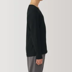 Men's Warm Cotton V-Neck Long Sleeve T-Shirt