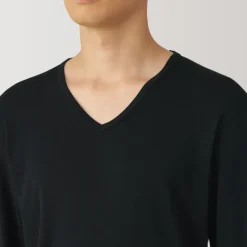 Men's Warm Cotton V-Neck Long Sleeve T-Shirt