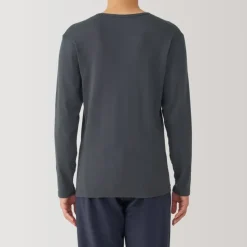 Men's Warm Cotton V-Neck Long Sleeve T-Shirt
