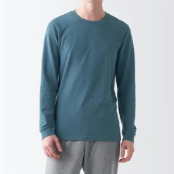 Men's Warm Thick Cotton Crew Neck Long Sleeve T-Shirt