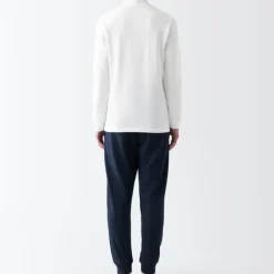 Men's Warm Thick Cotton High Neck Long Sleeve T-Shirt