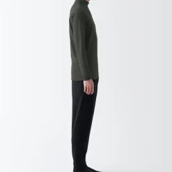 Men's Warm Thick Cotton High Neck Long Sleeve T-Shirt