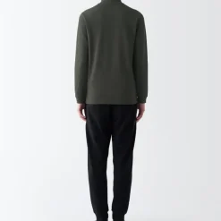 Men's Warm Thick Cotton High Neck Long Sleeve T-Shirt