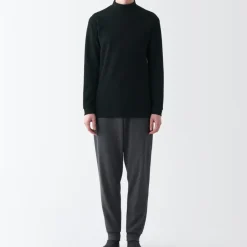 Men's Warm Thick Cotton High Neck Long Sleeve T-Shirt