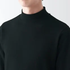 Men's Warm Thick Cotton High Neck Long Sleeve T-Shirt