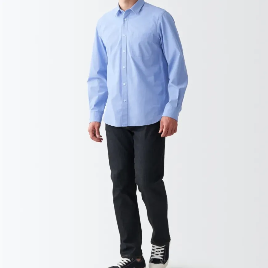 Men's Washed Broad Shirt