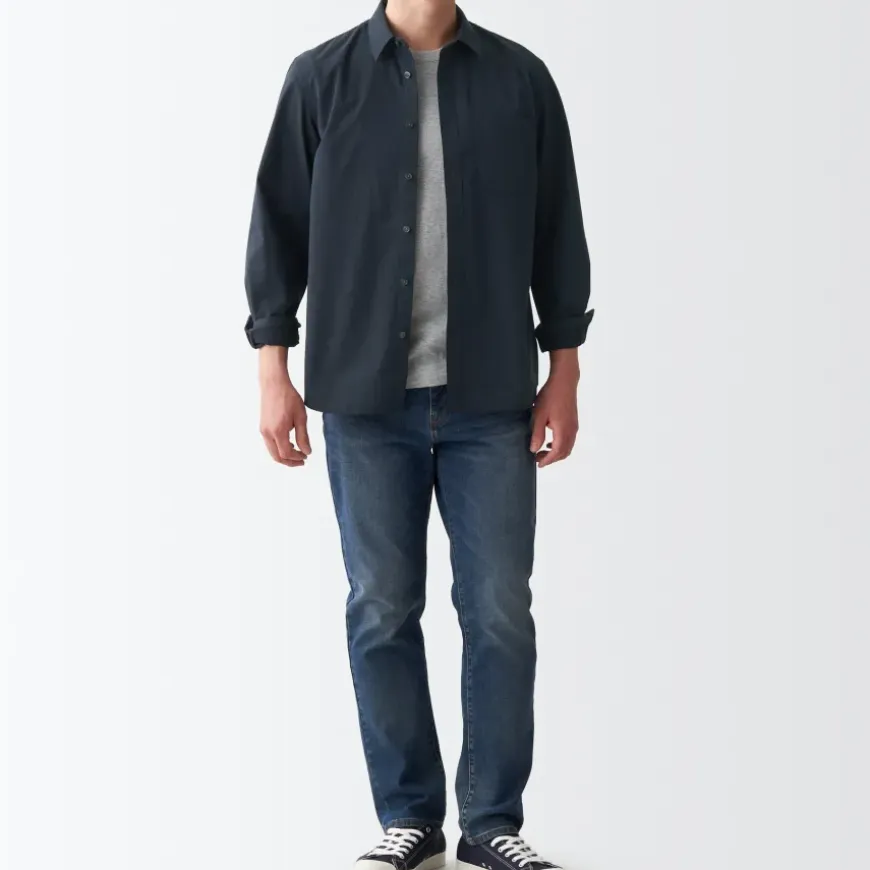 Men's Washed Broad Shirt