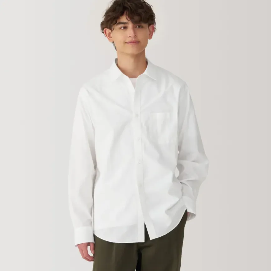 Men's Washed Broadcloth Long Sleeve Shirt