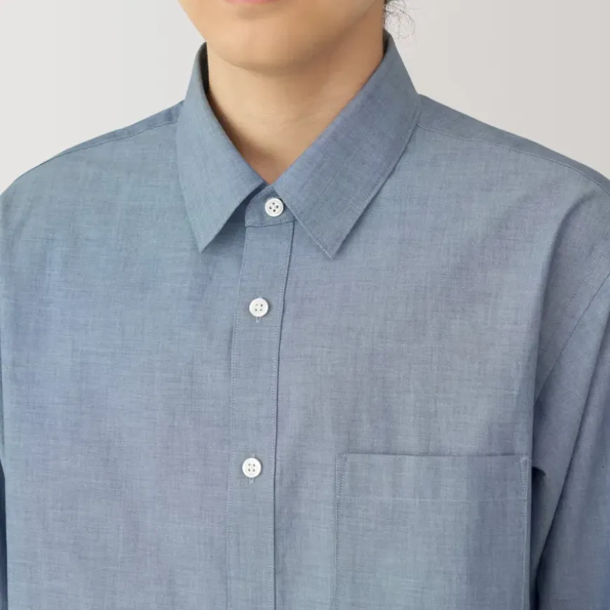 Men's Washed Broadcloth Long Sleeve Shirt