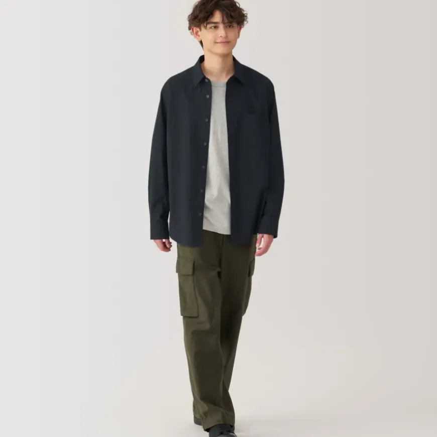 Men's Washed Broadcloth Long Sleeve Shirt