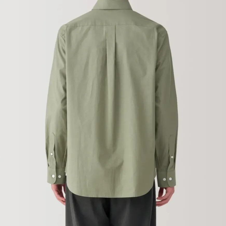 Men's Washed Broadcloth Long Sleeve Shirt
