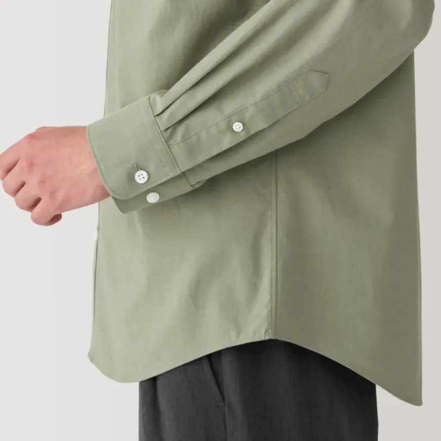 Men's Washed Broadcloth Long Sleeve Shirt