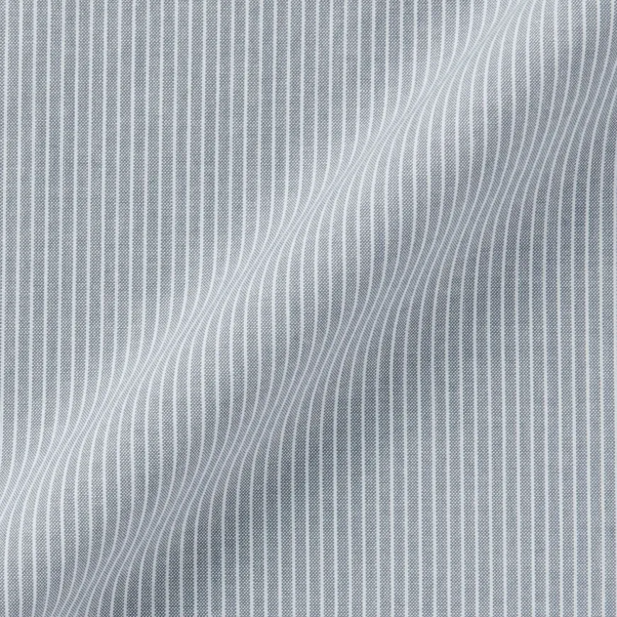 Men's Washed Broadcloth Short Sleeve Striped Shirt