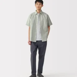 Men's Washed Broadcloth Short Sleeve Shirt