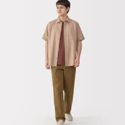 Men's Washed Broadcloth Short Sleeve Shirt