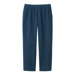 Men's Washed Denim Easy Pants - Dark Navy