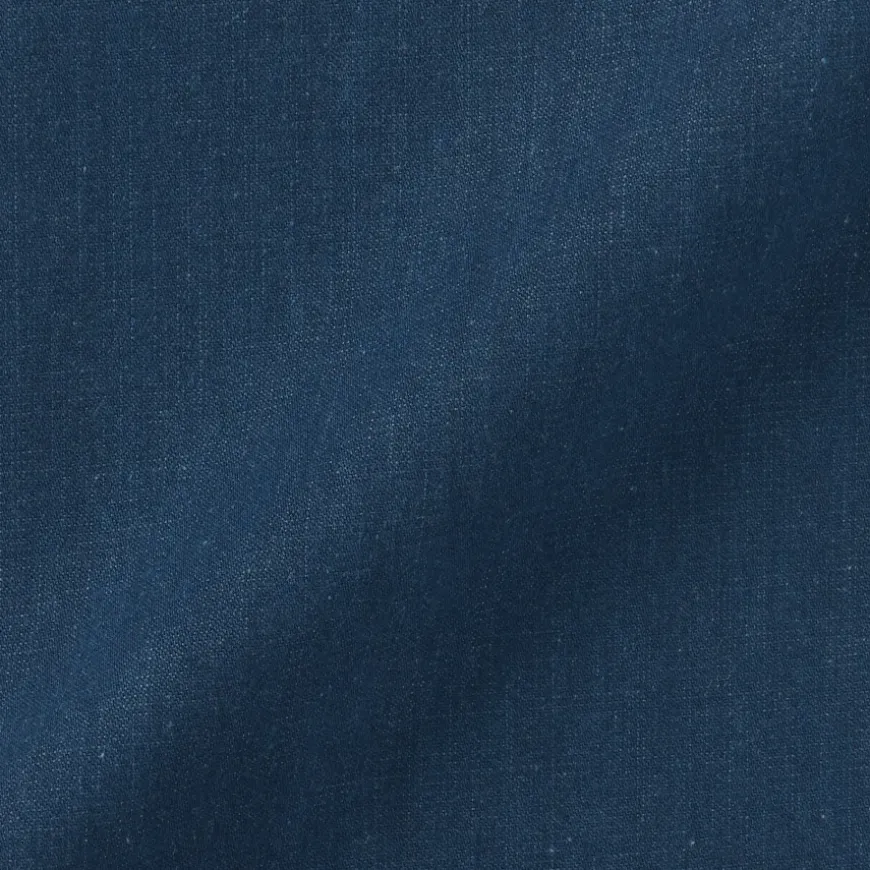 Men's Washed Denim Easy Pants - Dark Navy