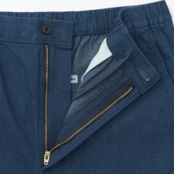 Men's Washed Denim Easy Pants - Navy
