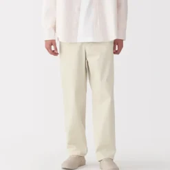 Men's Washed Denim Easy Pants - Natural
