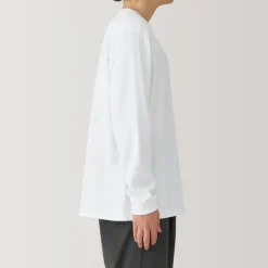 Men's Washed Heavy Weight Crew Neck Long Sleeve T-Shirt