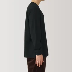 Men's Washed Heavy Weight Crew Neck Long Sleeve T-Shirt