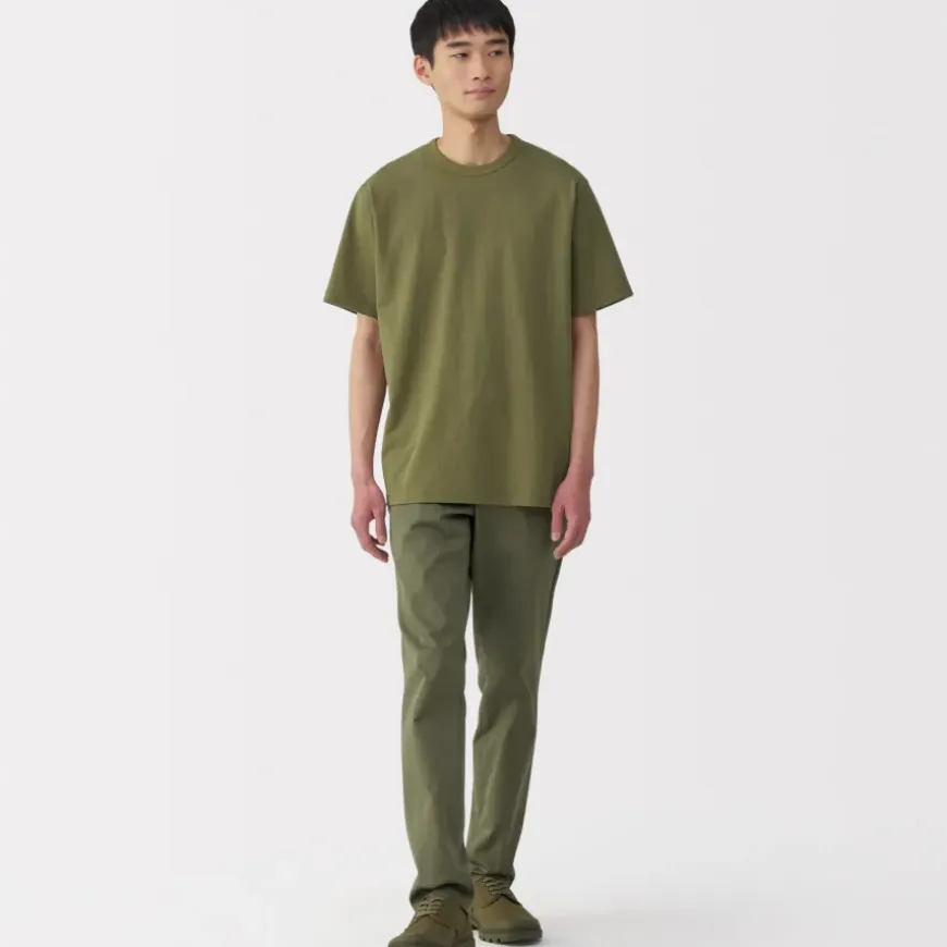 Men's Washed Heavy Weight Crew Neck Short Sleeve T-Shirt