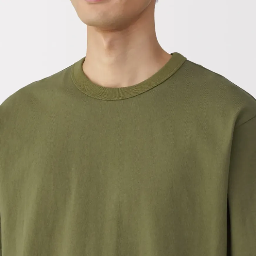 Men's Washed Heavy Weight Crew Neck Short Sleeve T-Shirt