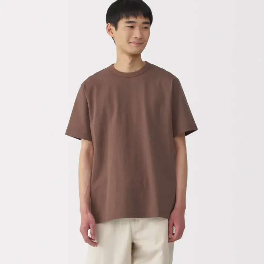 Men's Washed Heavy Weight Crew Neck Short Sleeve T-Shirt