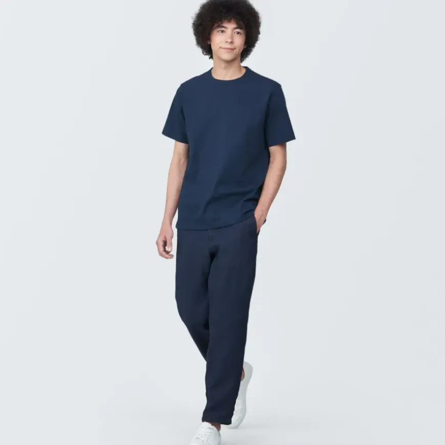 Men's Washed Heavy Weight Crew Neck Short Sleeve T-Shirt