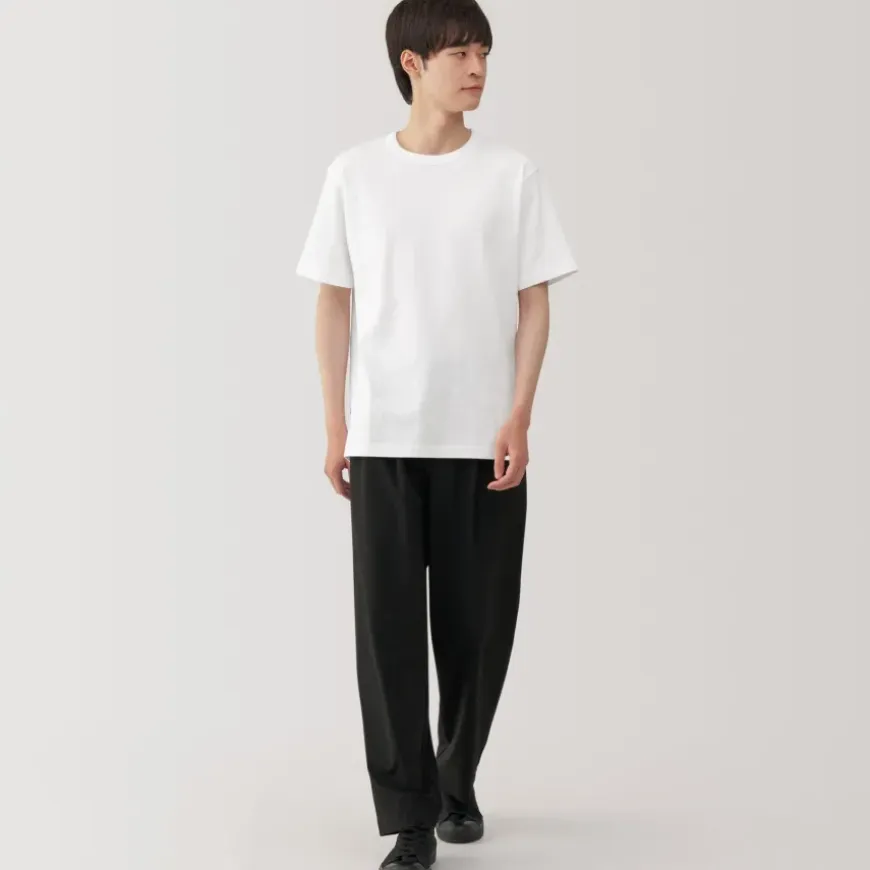 Men's Washed Heavy Weight Crew Neck Short Sleeve T-Shirt