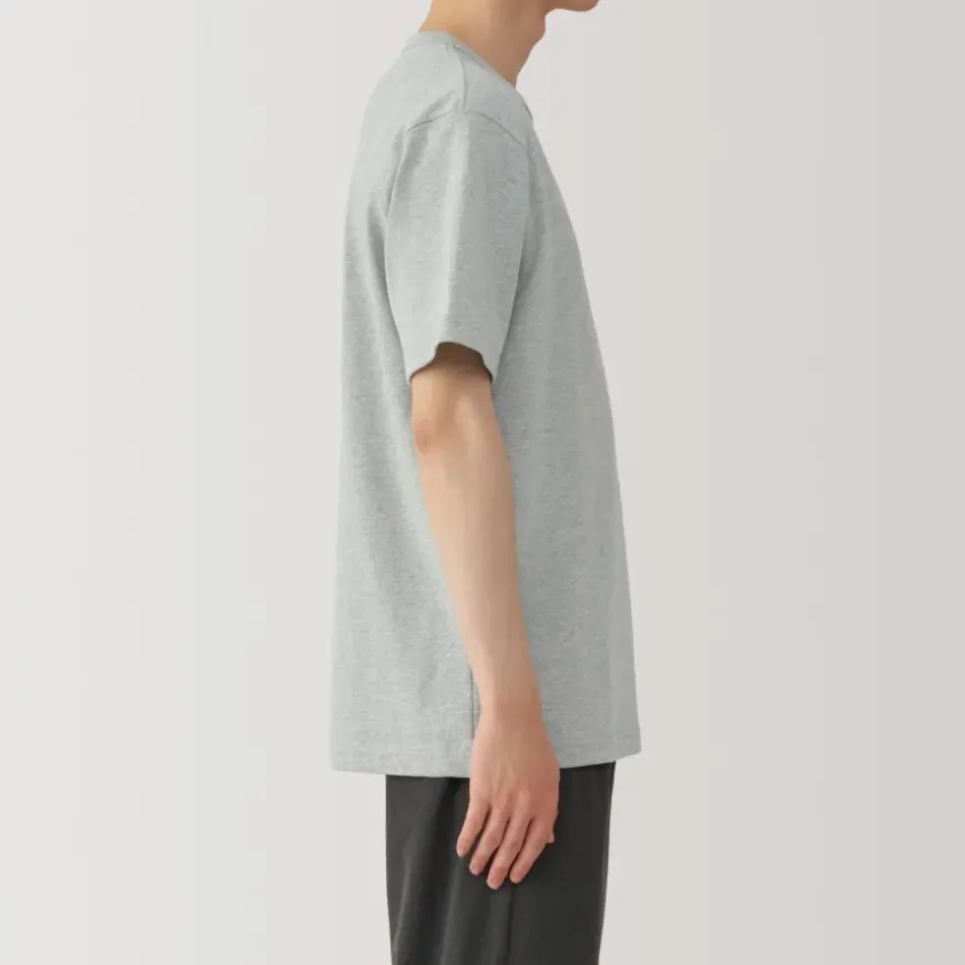 Men's Washed Heavy Weight Crew Neck Short Sleeve T-Shirt