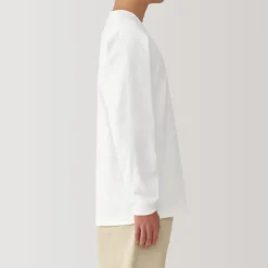 Men's Washed Heavy Weight Crew Neck Long Sleeve T-Shirt