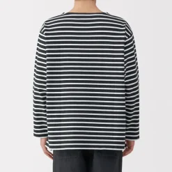 Men's Washed Heavyweight Boat Neck 9/10 Sleeve T-Shirt