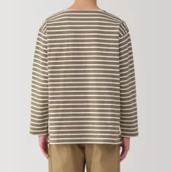 Men's Washed Heavyweight Boat Neck 9/10 Sleeve T-Shirt