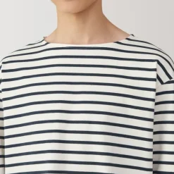 Men's Washed Heavyweight Boat Neck 9/10 Sleeve T-Shirt