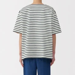 Men's Washed Heavyweight Boat Neck Half Sleeve T-Shirt