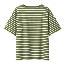 Men's Washed Heavyweight Boat Neck Half Sleeve T-Shirt