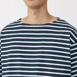 Men's Washed Heavyweight Boat Neck Half Sleeve T-Shirt